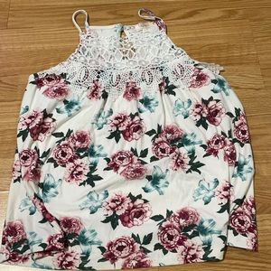 Lace foral top